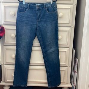 Euc CHICO'S PLATINUM DENIM JEANS